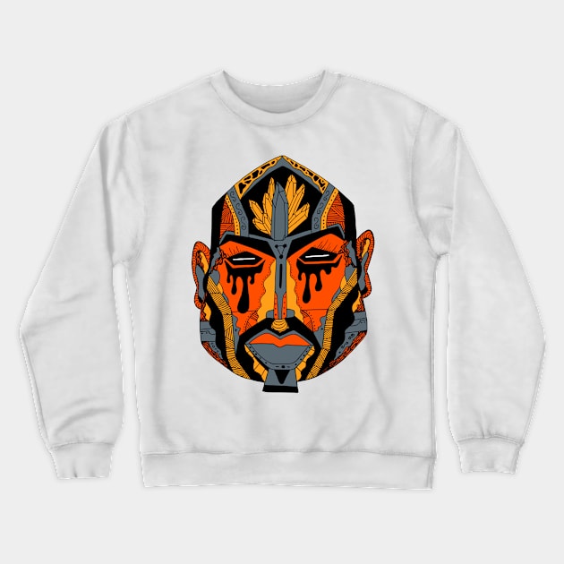 Orangrey African Mask No 9 Crewneck Sweatshirt by kenallouis